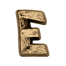 Rustica Spazzolato Lettera E