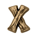 Rustica Spazzolato Lettera X