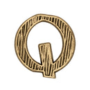 Eurostile Spazzolato Lettera Q