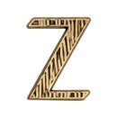 Eurostile Spazzolato Lettera Z